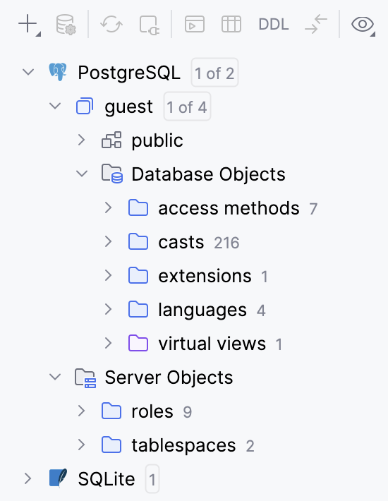Groupping of non-major objects is enabled